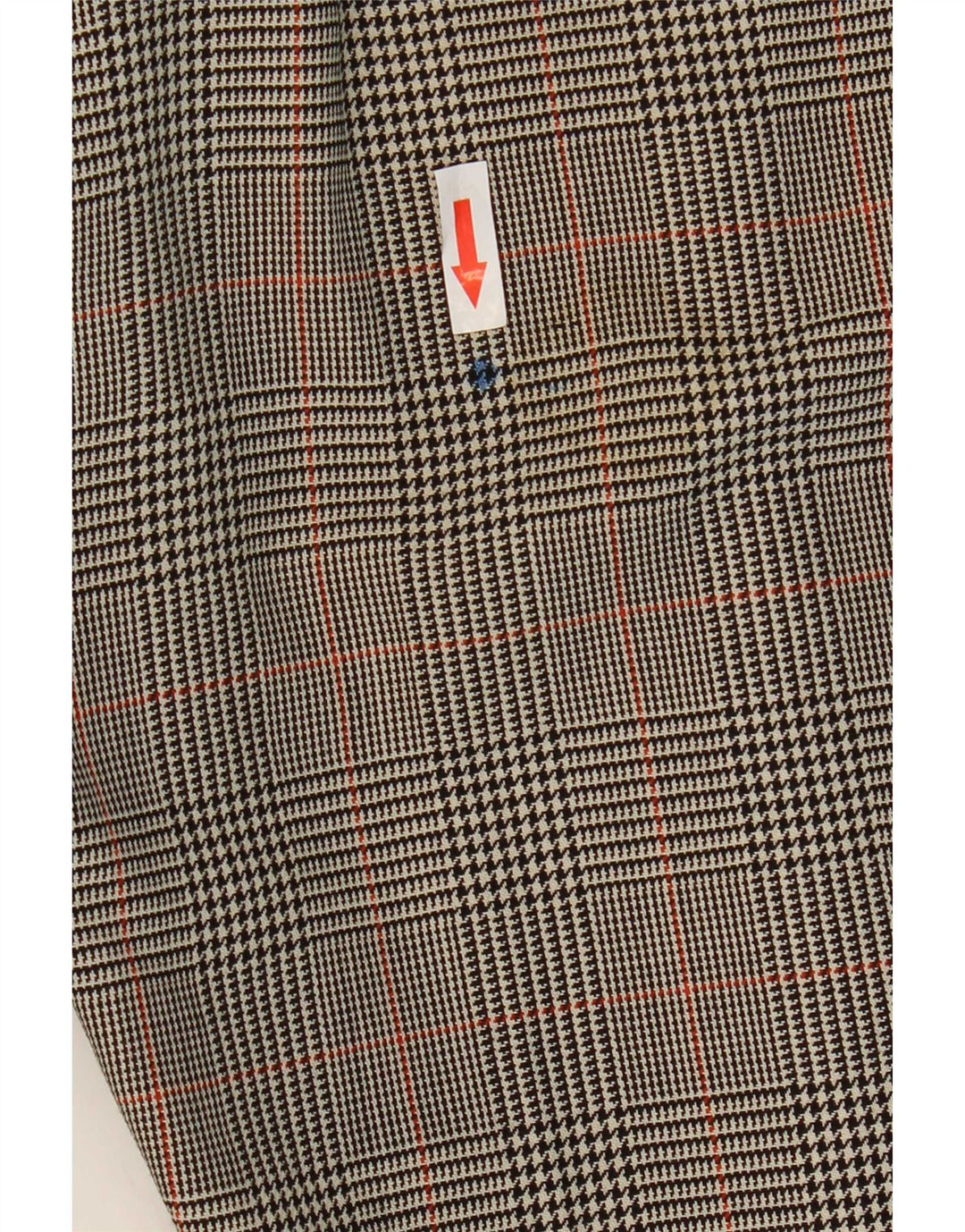 Zara Mujer Pantalón De Traje Bootcut EU 38 Small W28 L32 Lana De Pata De Gallo Gris