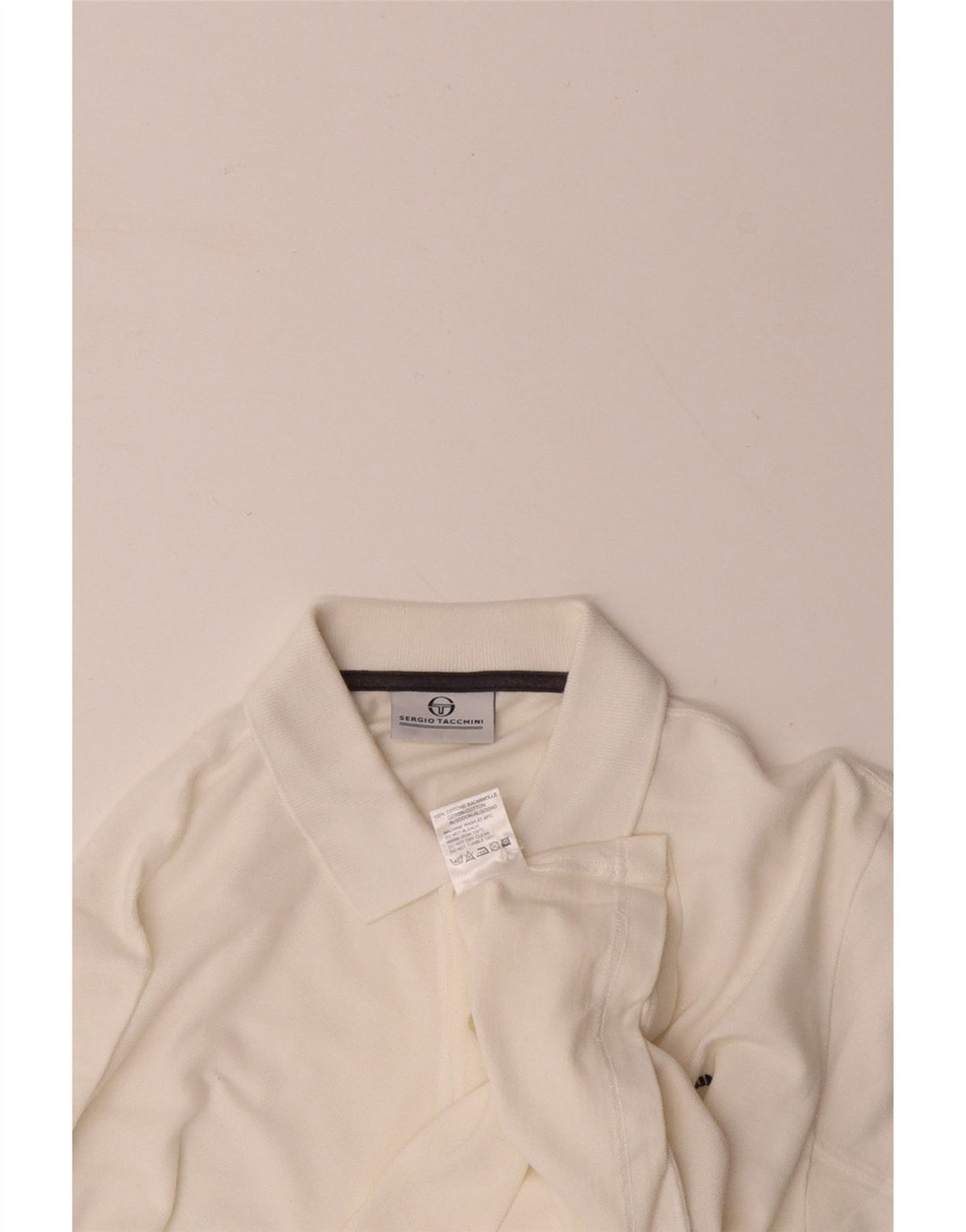 SERGIO TACCHINI Polo Hombre XL Blanco Algodón