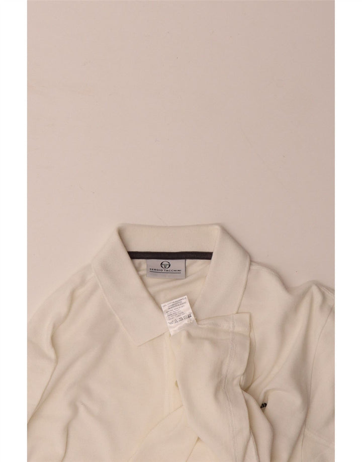 SERGIO TACCHINI Polo Hombre XL Blanco Algodón