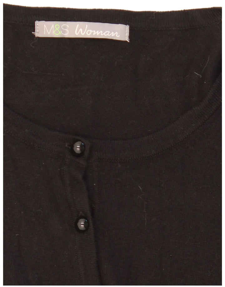 Marks & Spencer - Cárdigan para mujer, talla 40, talla mediana, color negro
