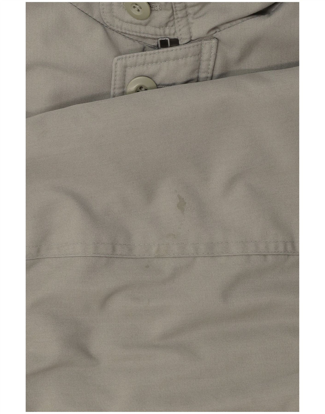 Vintage hombres con capucha chaqueta utilitaria Reino Unido 40 gris grande