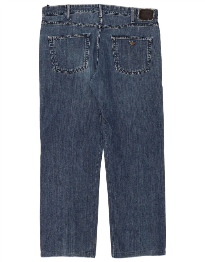 Armani Jeans Rectos Hombre W38 L31 Algodón Azul