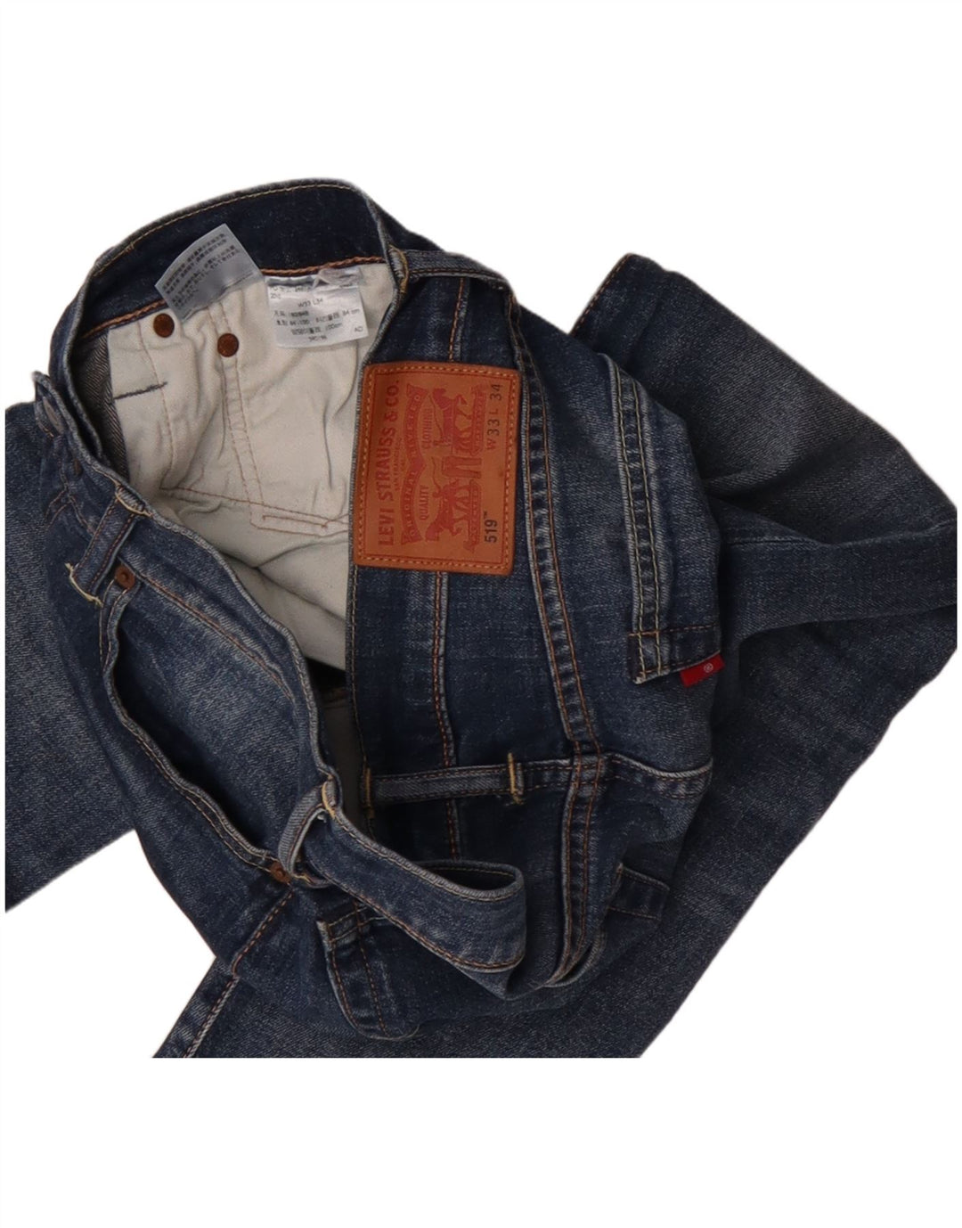 Levi's Vaqueros pitillo 519 para hombre W33 L34 Azul