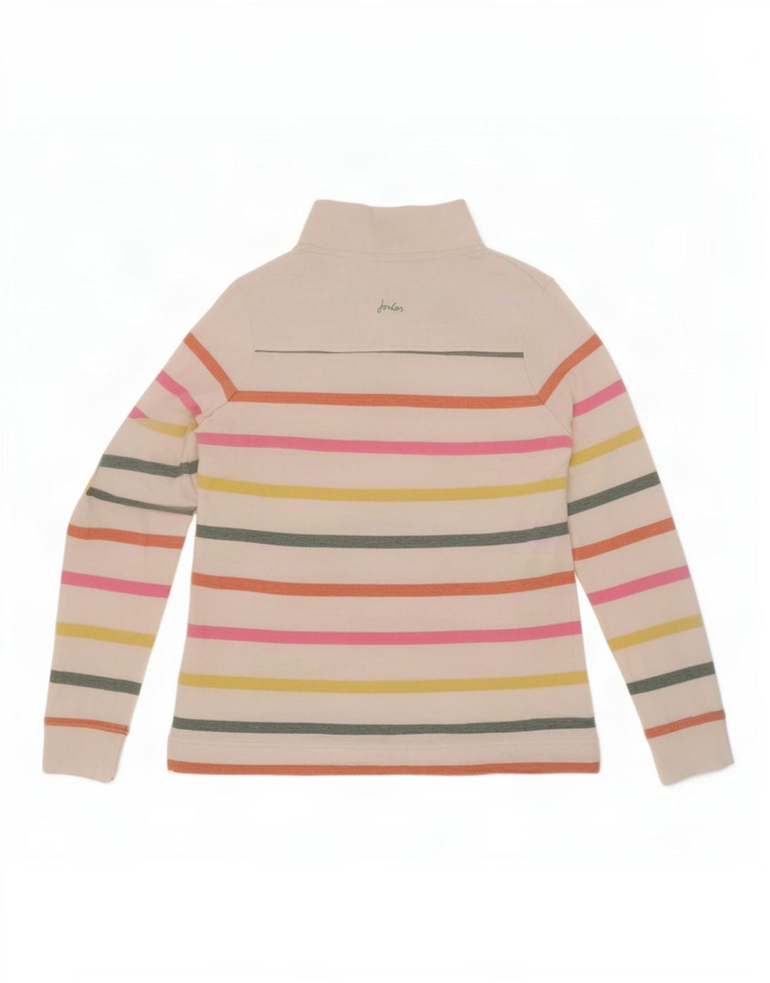 Joules Sudadera con Cuello y Botones para Mujer UK 10 Small White Stripes