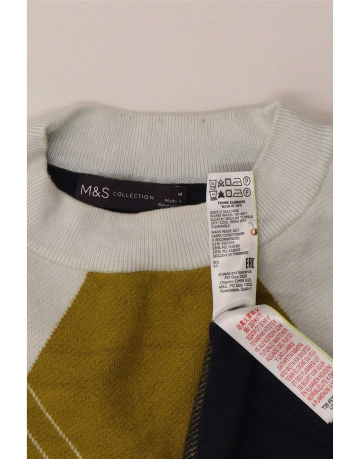 Marks & Spencer Jersey de cuello redondo para mujer, talla 40, talla M, multicolor