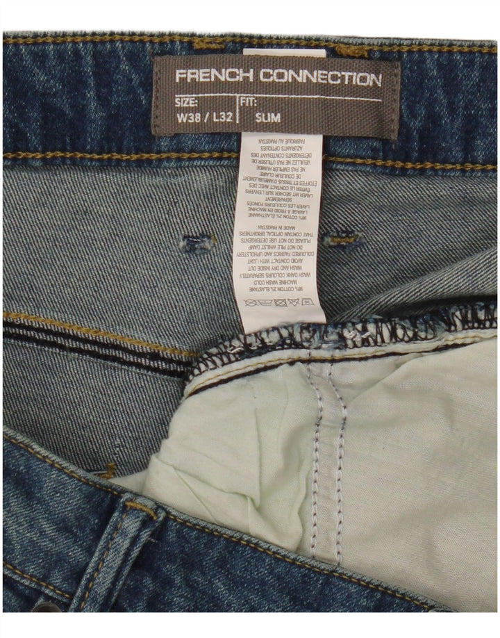 French Connection Vaqueros ajustados para hombre W38 L25 Algodón azul