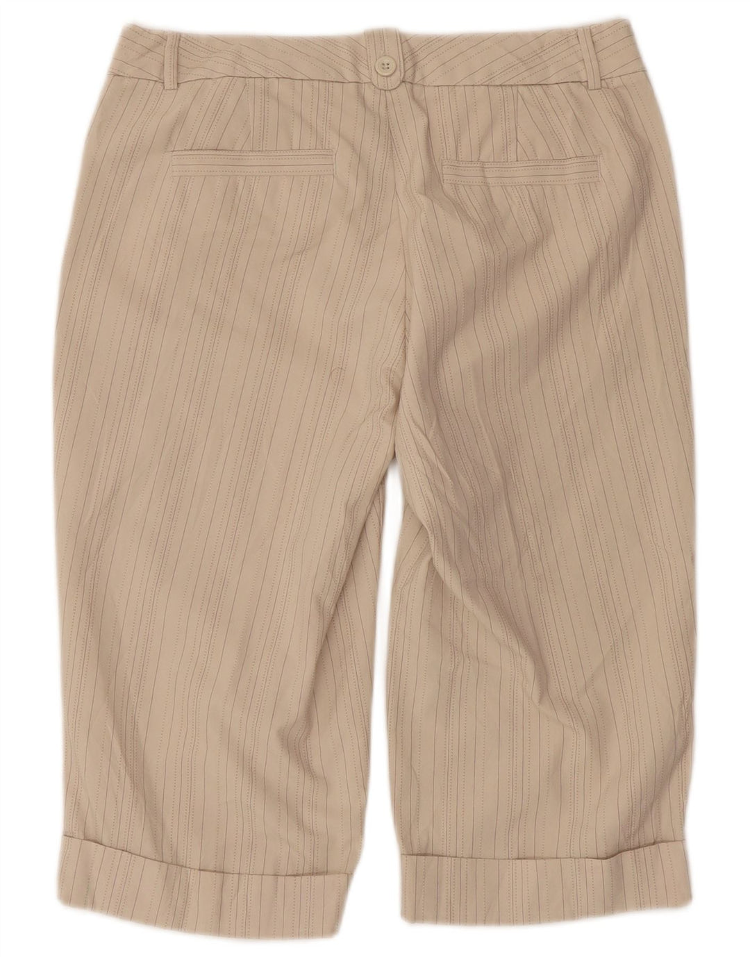 Dockers Pantalones cortos chinos de cintura baja con curvas para mujer US 4 Small W32 Algodón beige