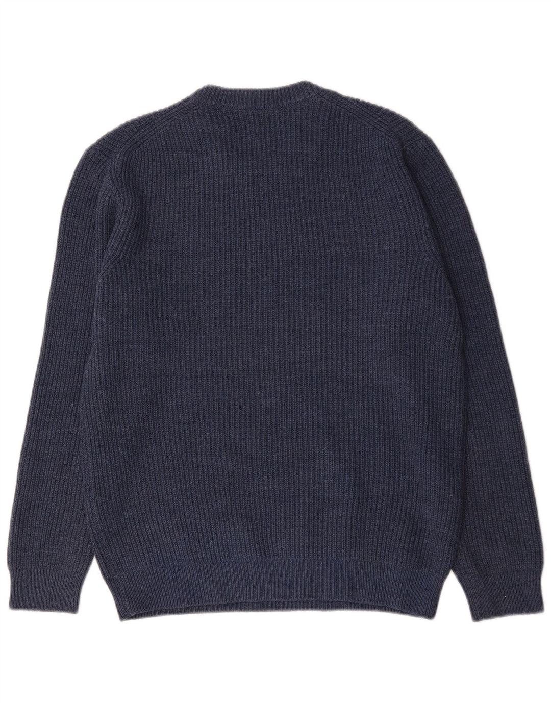 Zara Hombre Jersey De Cuello Redondo Jersey Grande Acrílico Azul
