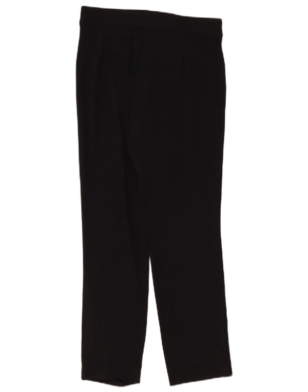 Marks & Spencer Pantalones casuales ajustados para mujer UK 10 Small W28 L26 Negro