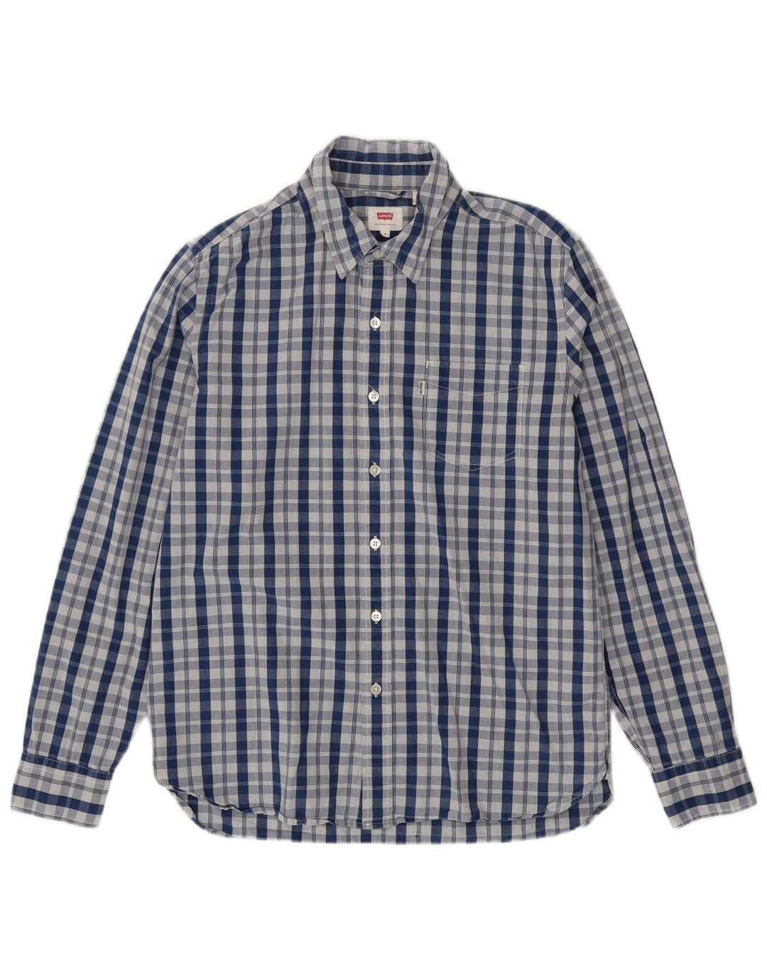 Camisa LEVI'S Hombre Algodón A Cuadros Azul Medio