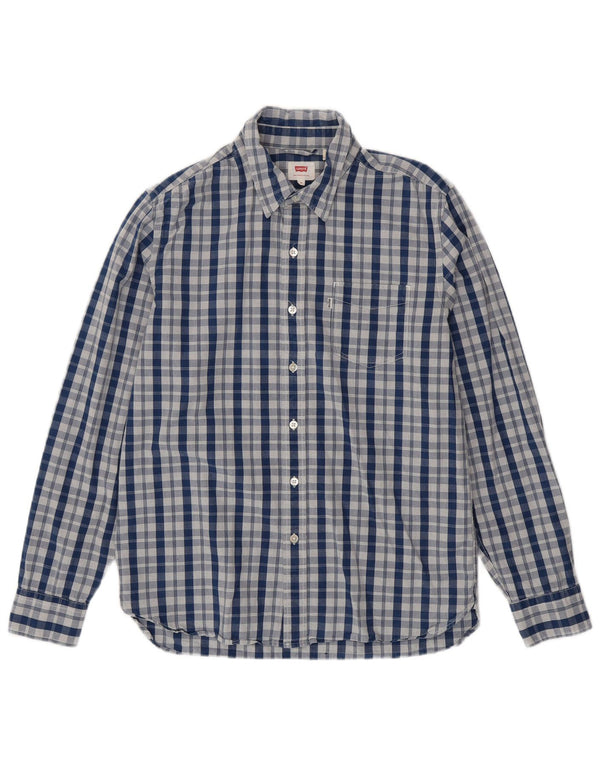 Camisa LEVI'S Hombre Algodón A Cuadros Azul Medio