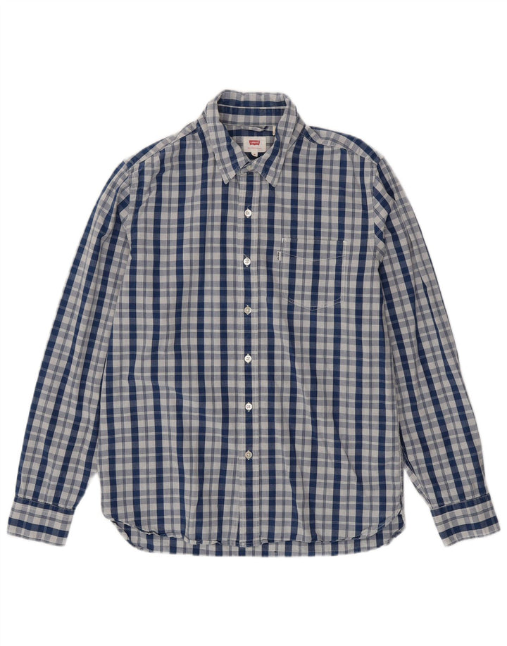 Camisa LEVI'S Hombre Algodón A Cuadros Azul Medio