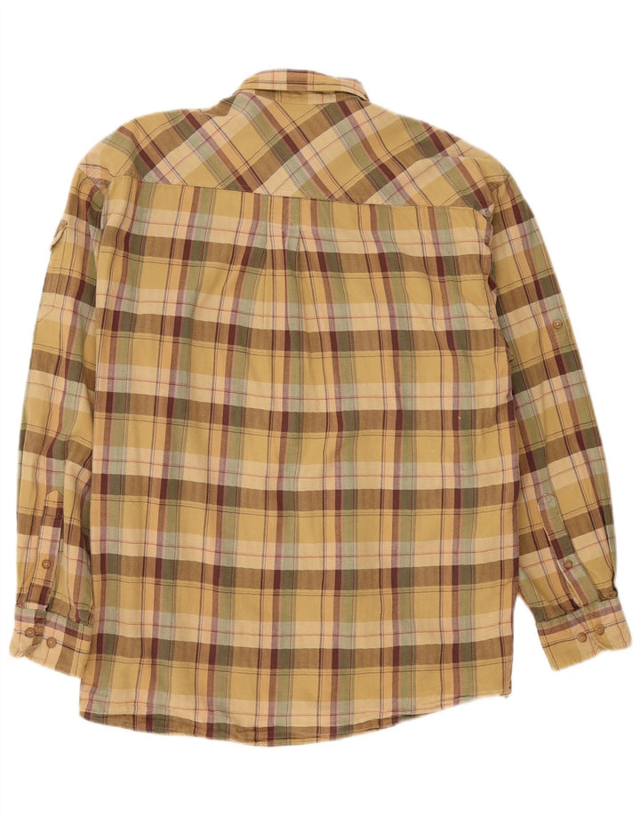 Camisa de franela para hombre Camel Active Cuadros beige grandes