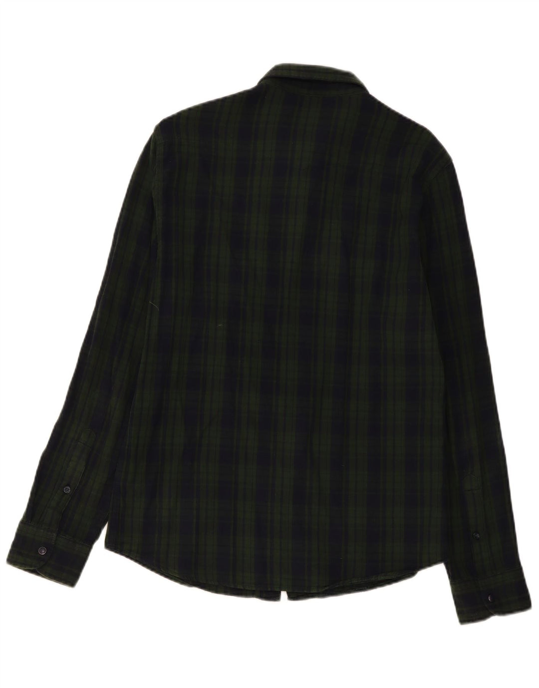 Camisa De Franela De Corte Slim De Algodón Con Cuadros Verdes Grandes De Lee Hombre