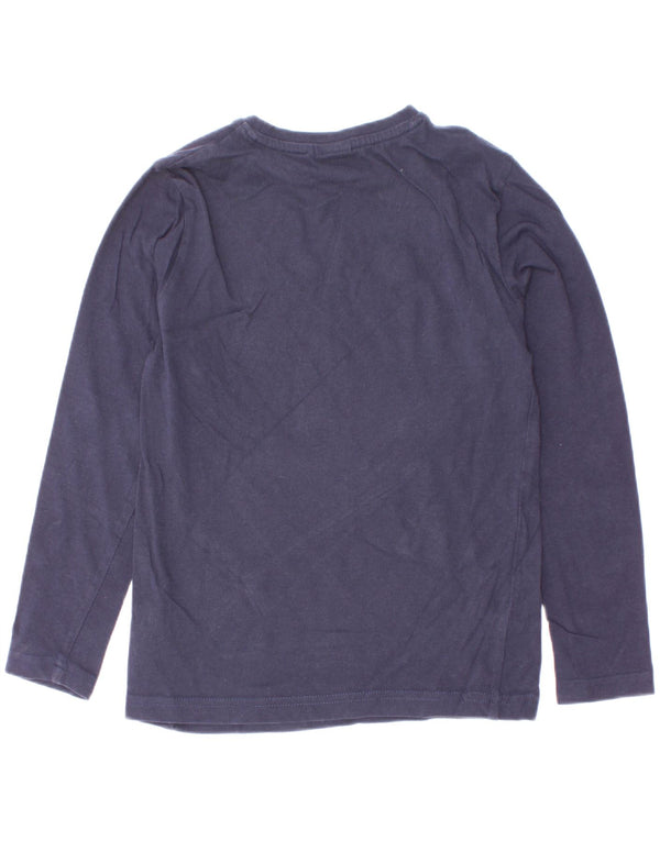 Hugo Boss Boys Graphic Top Manga Larga 7-8 Años Azul Marino Algodón