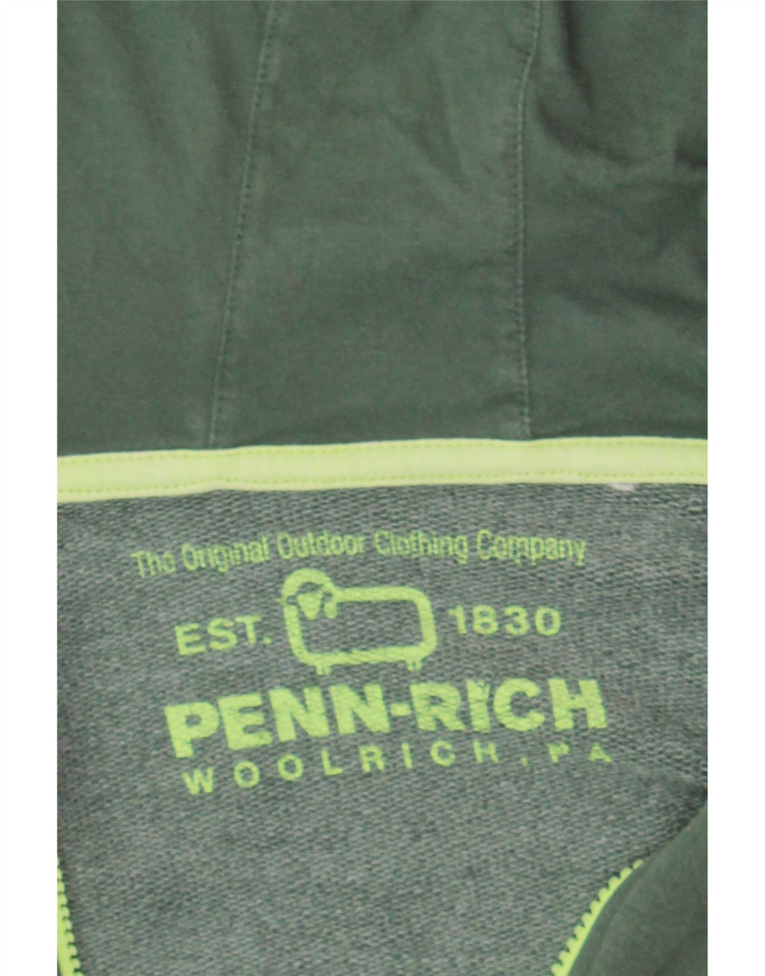 WOOLRICH Mens Zip Hoodie Sweater Medium Green Vintage Woolrich and Second-Hand Woolrich from Messina Hembry 