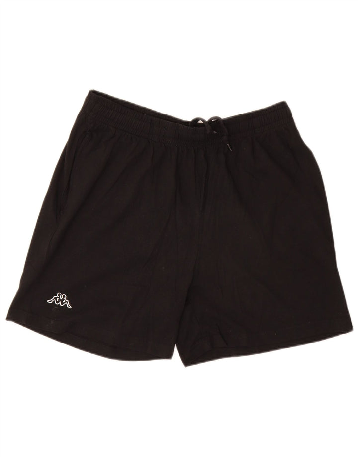 Kappa Hombre Pantalones Cortos Deportivos Grande Algodón Negro