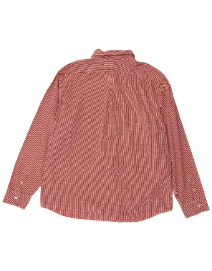 Camisa Dockers Hombre XL Algodón Vichy Rojo