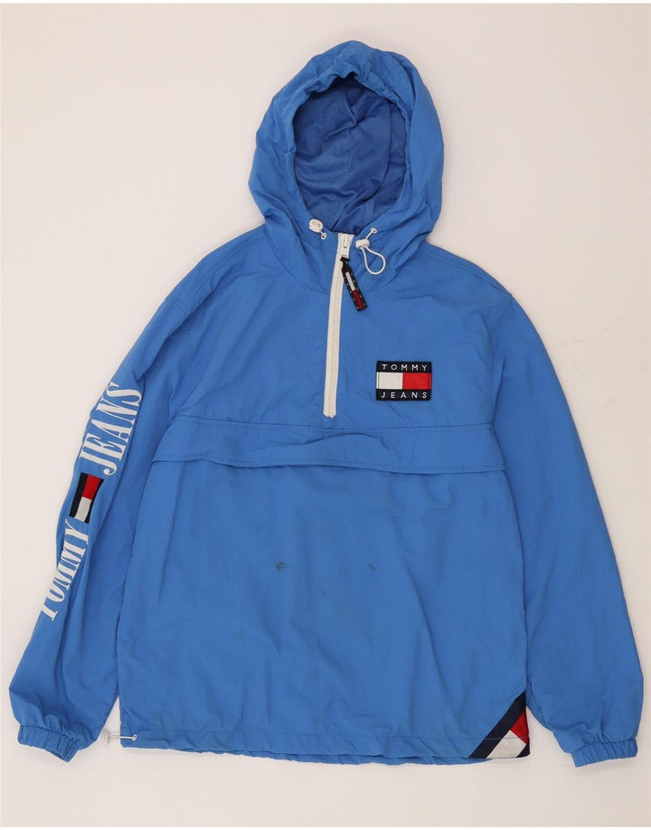Tommy Hilfiger Chaqueta Anorak con capucha y gráfico para hombre UK 38 Azul medio