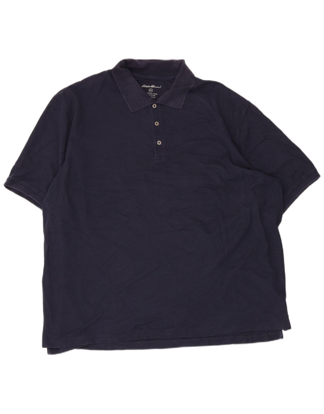 EDDIE BAUER Polo para hombre 2XL Azul marino Algodón