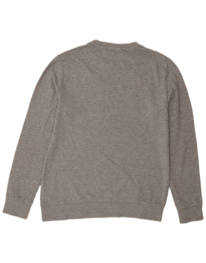 Jack & Jones Hombre Sudadera Jumper Large Gris Moteado De Algodón