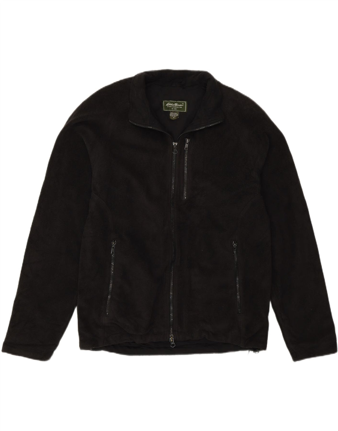 Eddie Bauer Chaqueta polar para hombre UK 38 Mediana Poliéster negro