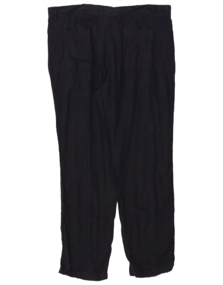 Marks & Spencer Pantalón chino regular cónico para mujer W40 L31 Azul marino