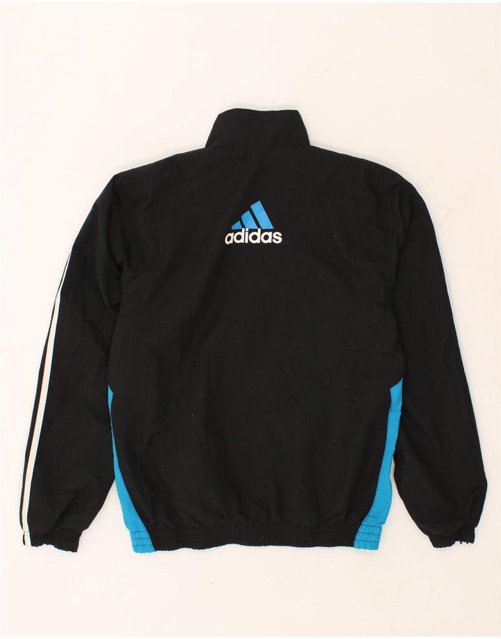 ADIDAS Hombre Graphic Chándal Top Chaqueta Pequeña Negro Colorblock Poliéster