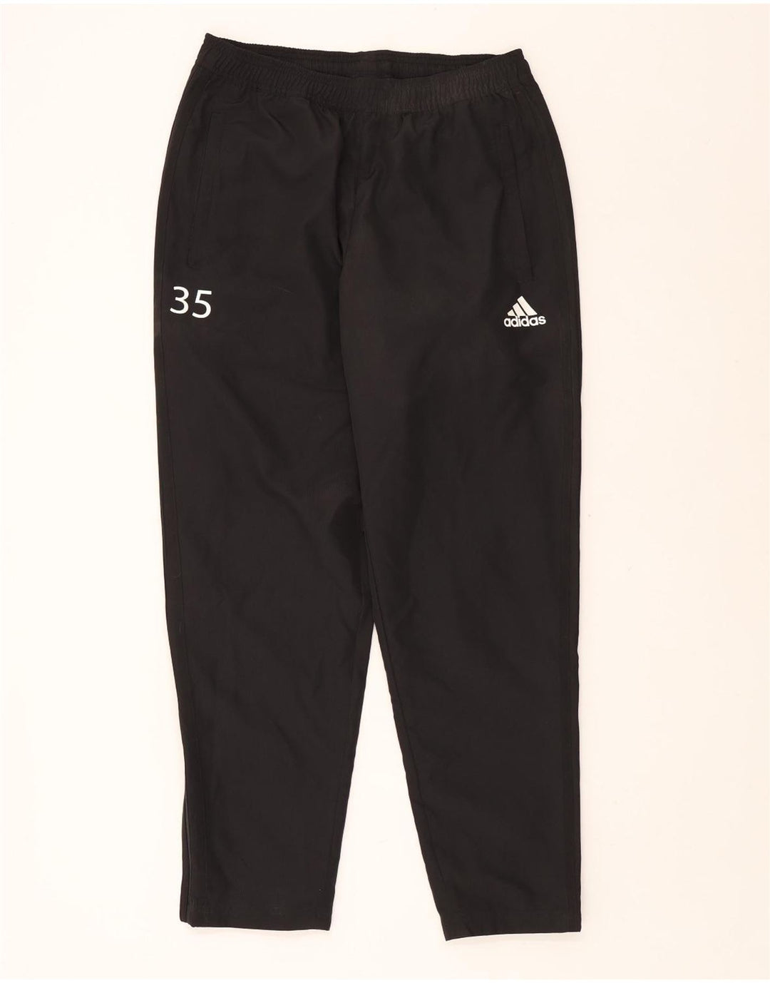 ADIDAS Mens Climalite Graphic Tracksuit Trousers Medium  Black Polyester