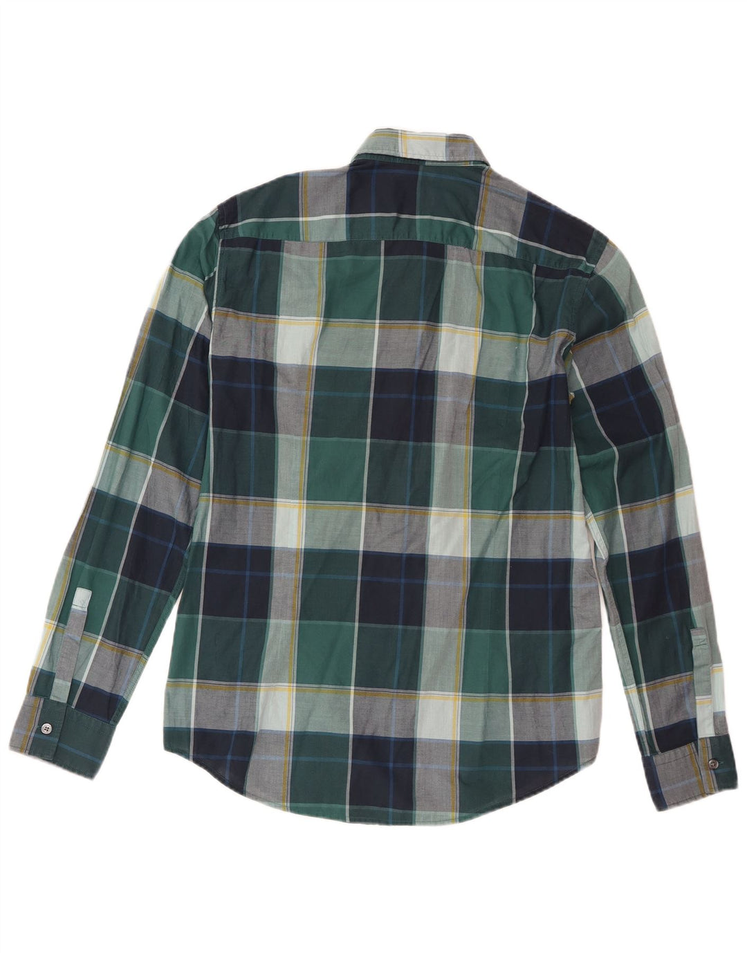 Camisas HUGO BOSS Hombre | Camisa slim fit de algodón a cuadros verde medio