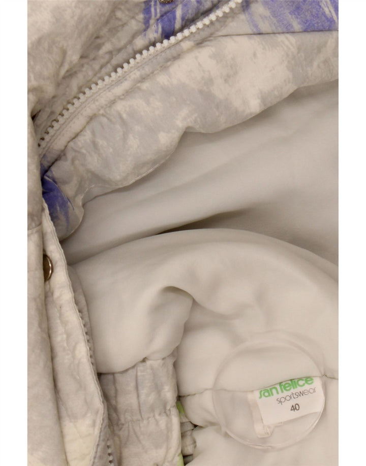 SAN FELICE Chaqueta cortavientos para mujer EU 40 Gris medio Colorblock