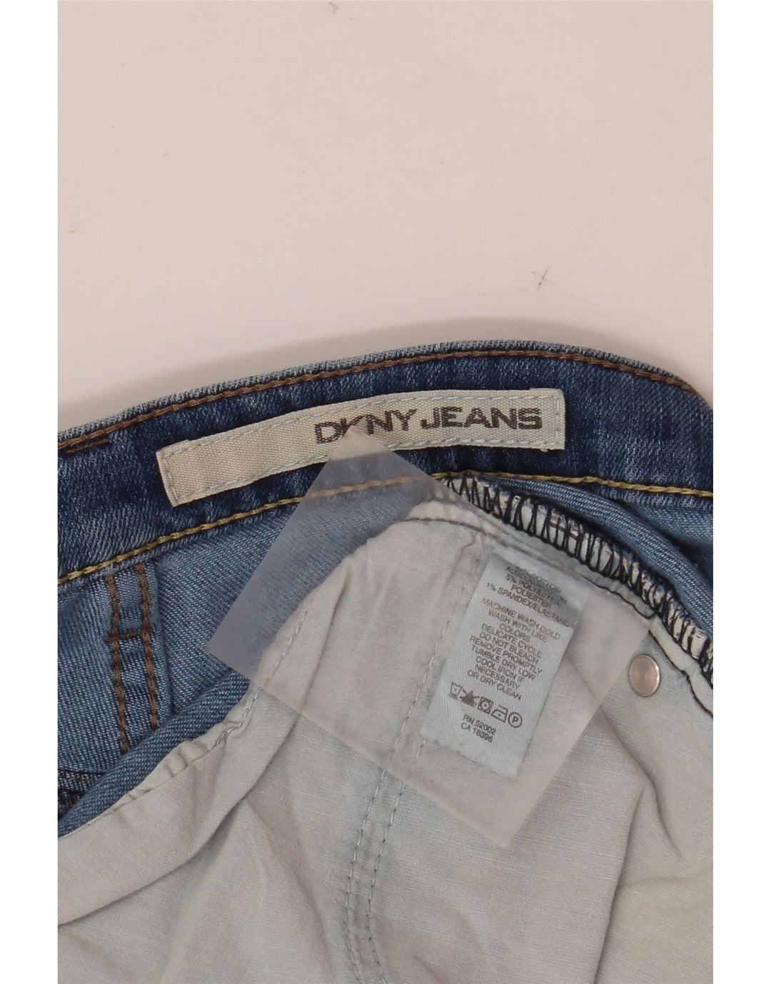 Vaqueros Dkny Mujer Soho Acampanados W32 L32 Algodón Azul