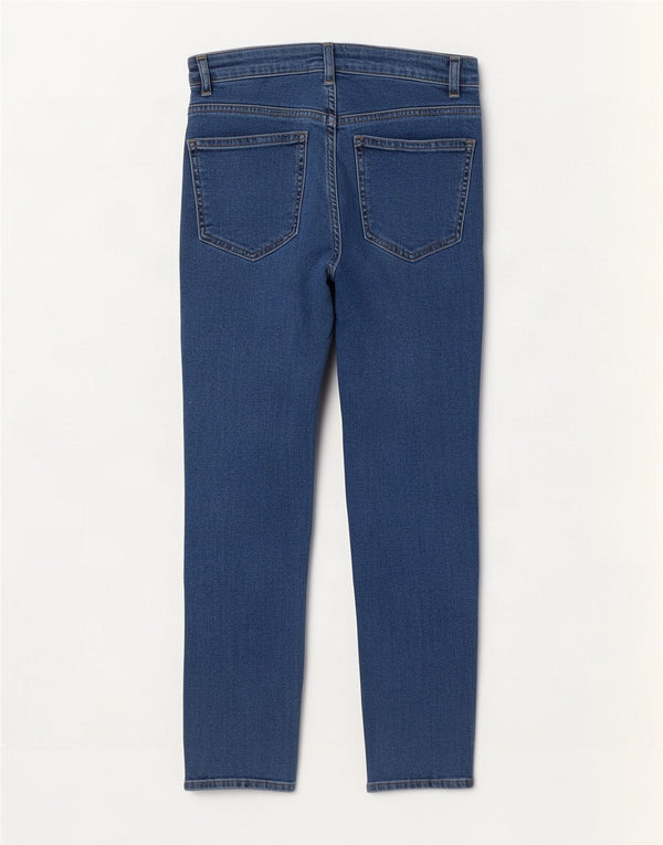 MINT VELVET Vaqueros rectos para mujer UK 10 Small W27 L26 Algodón azul
