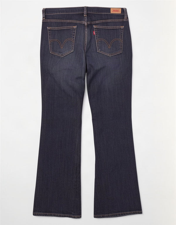 Levi's Jeans Bootcut para Mujer US 12 Large W32 L30 Azul Marino Algodón