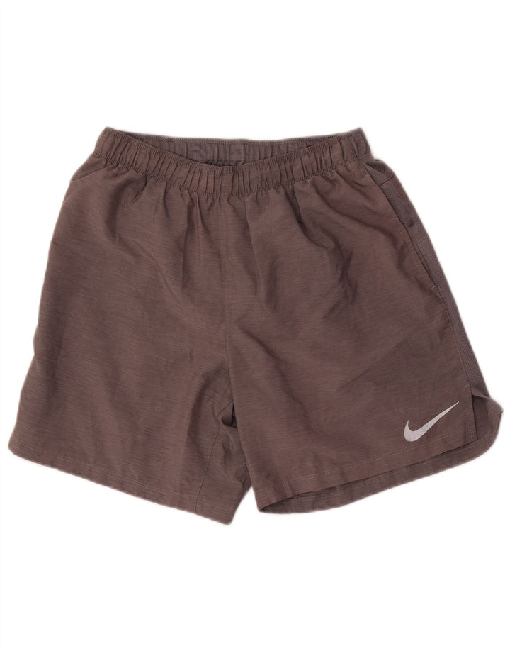 Pantalones cortos deportivos Nike Dri Fit para hombre Poliéster gris medio