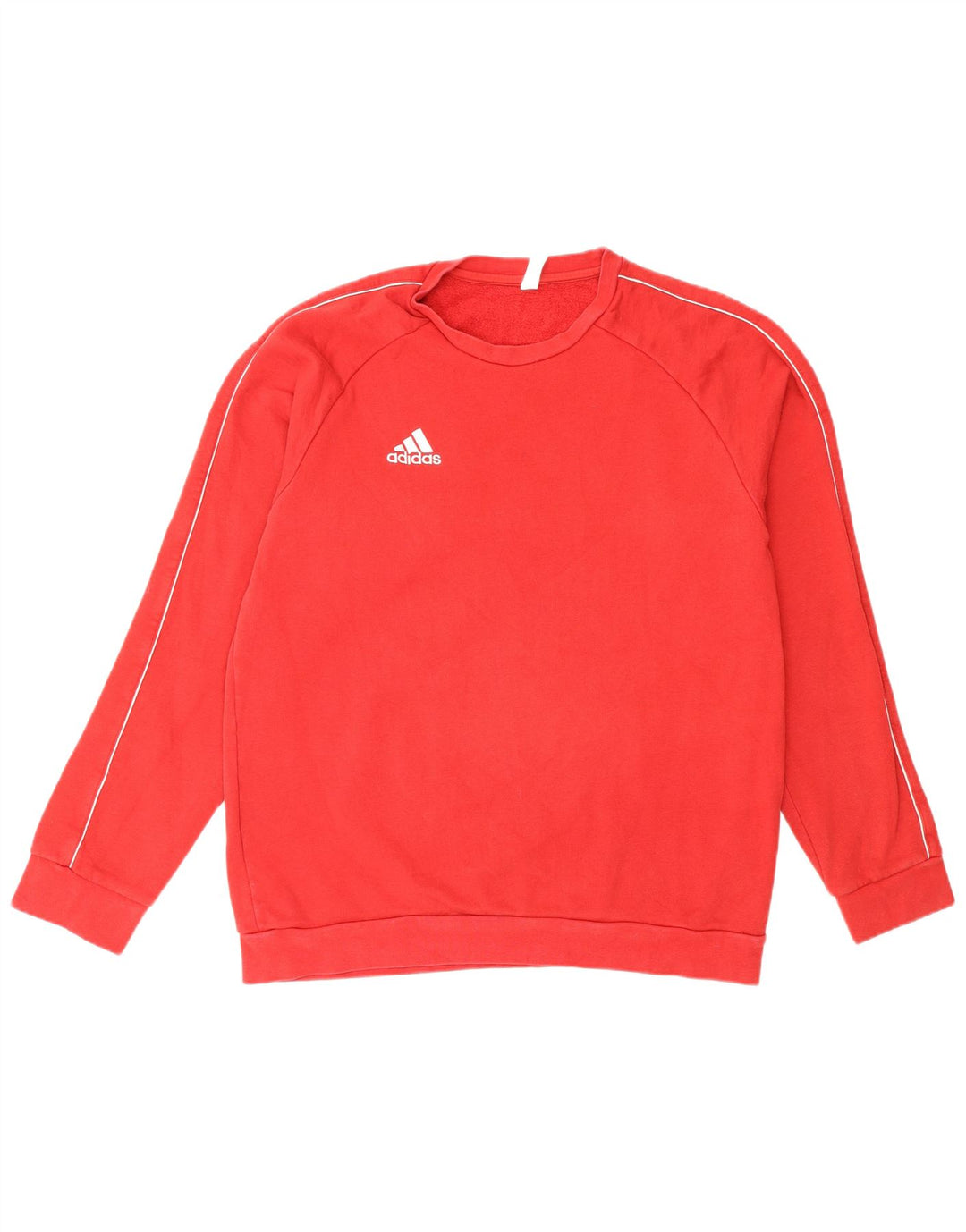 Adidas Hombre Sudadera Jumper Grande Rojo Algodón
