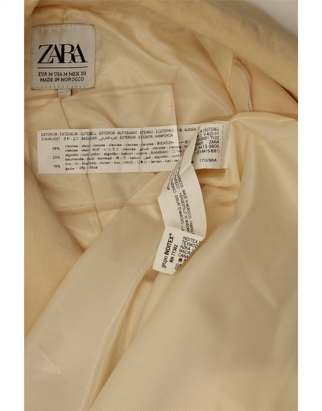 Zara Chaqueta Blazer De Doble Botonadura De Ajuste Holgado para Mujer