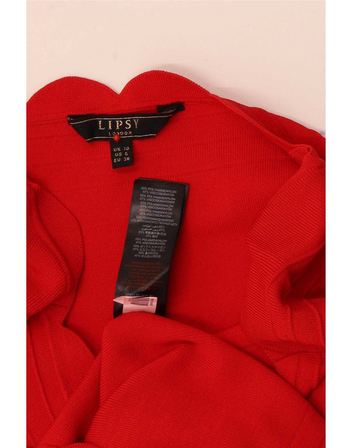 Vestido ajustado Lipsy para mujer ES 40 Pequeño rojo Poliamida
