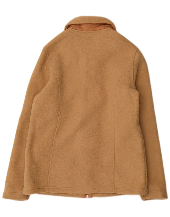 Marks & Spencer Chaqueta polar extragrande para mujer UK 10 Small Beige Poliéster