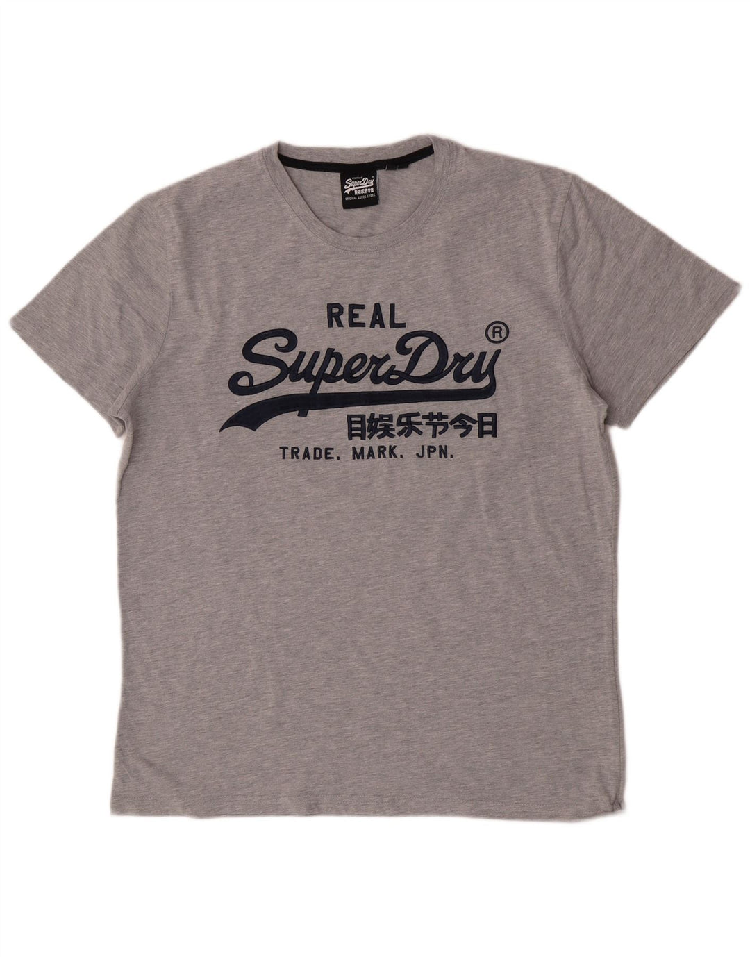 Superdry Camiseta gráfica para hombre Top 2XL Algodón gris
