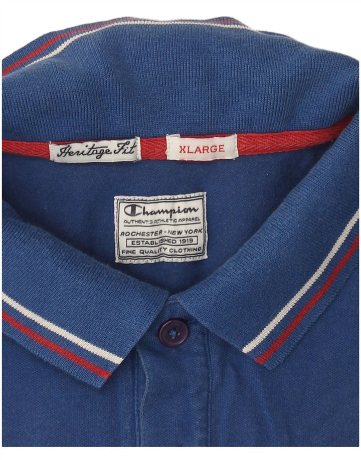 Champion Heritage Fit Polo para Hombre XL Azul
