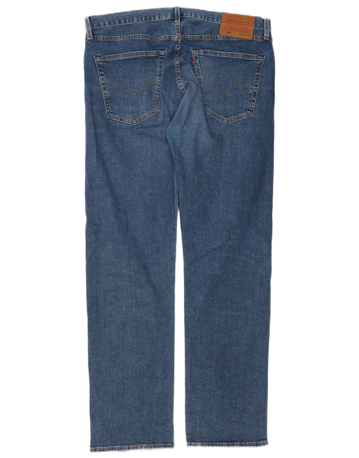 Levi's Hombre 501 Vaqueros Rectos W36 L32 Algodón Azul