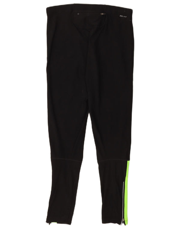Nike Womens Dri Fit Leggings XL Black Colourblock Sports