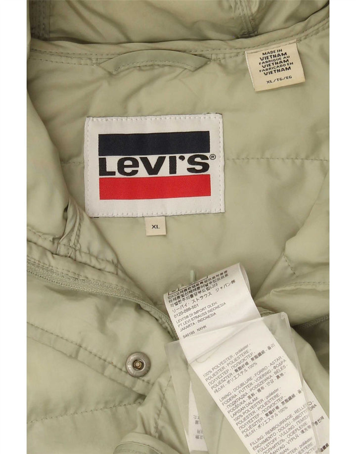 Levi's Chaqueta acolchada con capucha para mujer ES 40 XL Poliéster verde