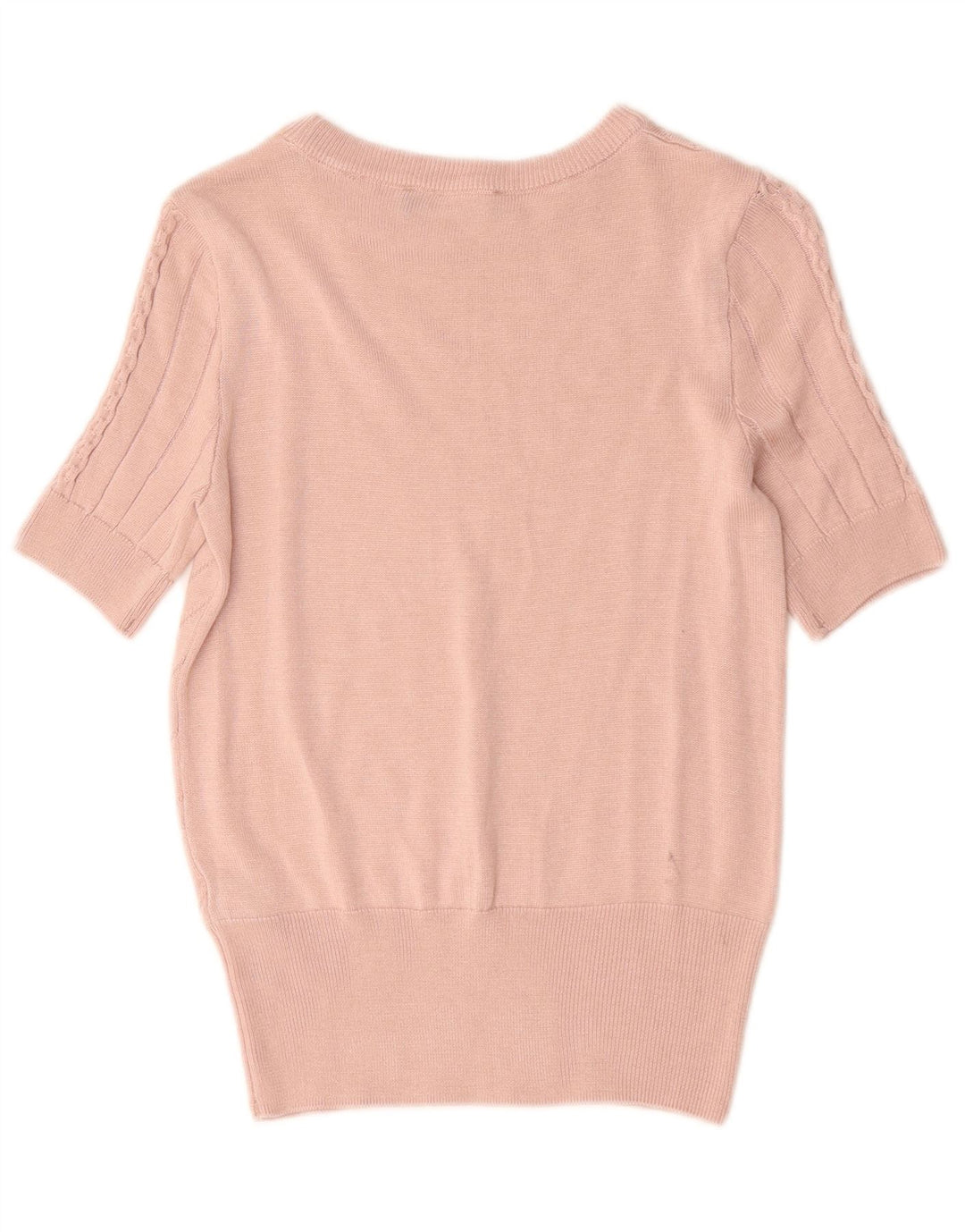 Marks & Spencer Jersey de Cuello Redondo para Mujer UK 8 Small Pink
