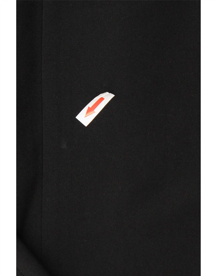 Marks & Spencer Pantalón de traje con pinzas para hombre W36 L33 Poliéster negro