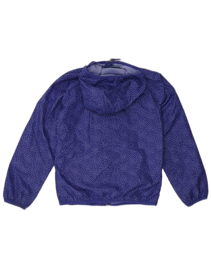 Columbia Chubasquero con capucha para niña 7-8 años Small Azul Geométrico Poliéster