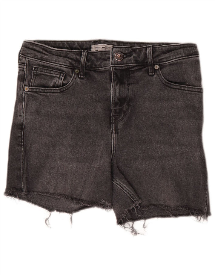 White Stuff Pantalones cortos vaqueros para mujer UK 10 Small W28 Algodón gris