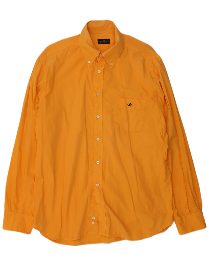 BROOKSFIELD Camisa Hombre Talla 44 XL Naranja