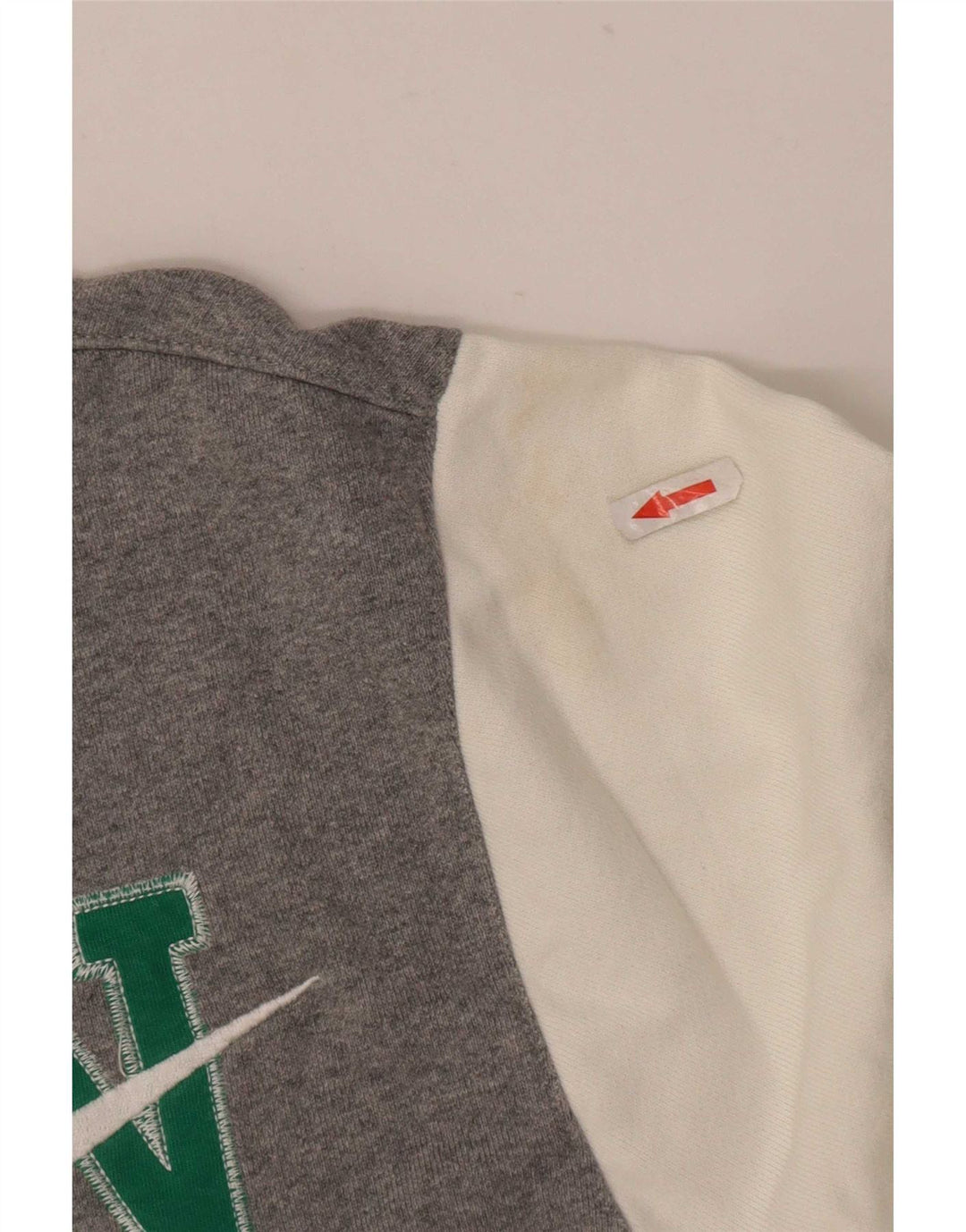 Nike - Chaqueta de chándal con gráfico para hombre, talla pequeña, algodón gris con bloques de color